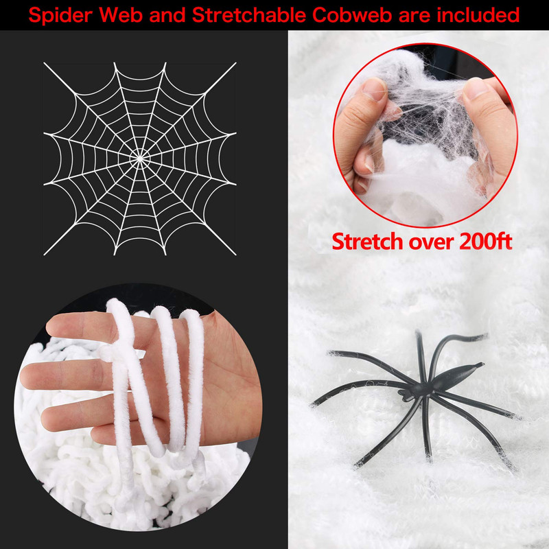 Halloween Spider Decorations Outdoor 60 Huge Spider 120 Spider