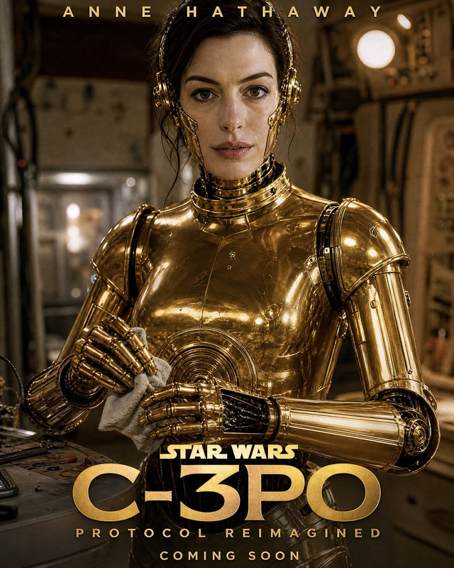 Anne Hathaway C 3PO
