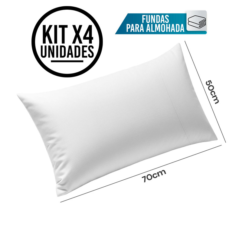 Set-x4-Fundas-de-Almohadas-180-Hilos-Blancas-Algodn-70x50 5