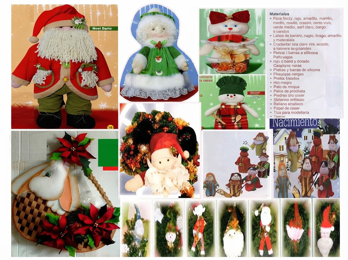 Revista manualidad navidad munecos trapo quilli lenceriahogar