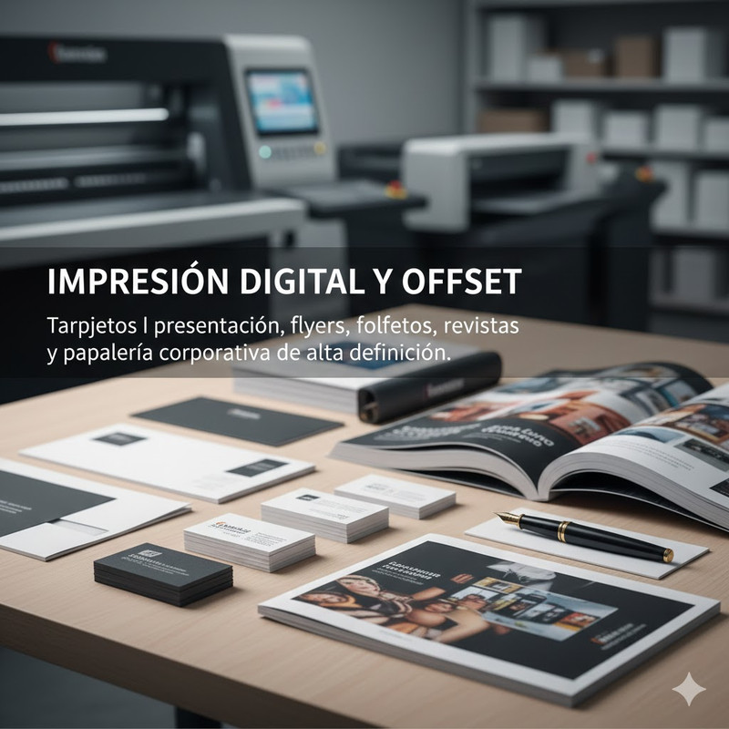 Impresión Digital y Offset
