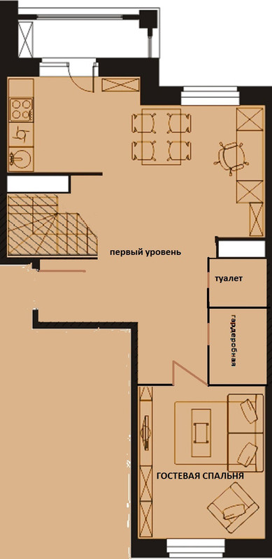 первый уровень