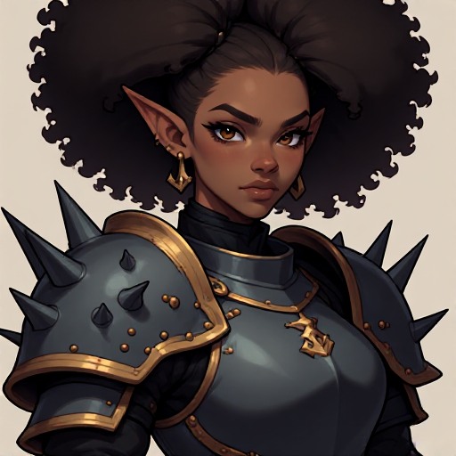 Elegant-Afro-Dark-elf-wearing-(10)