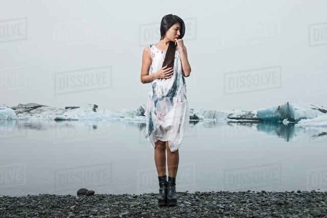 Fashion Photography Ice lagoon shoot