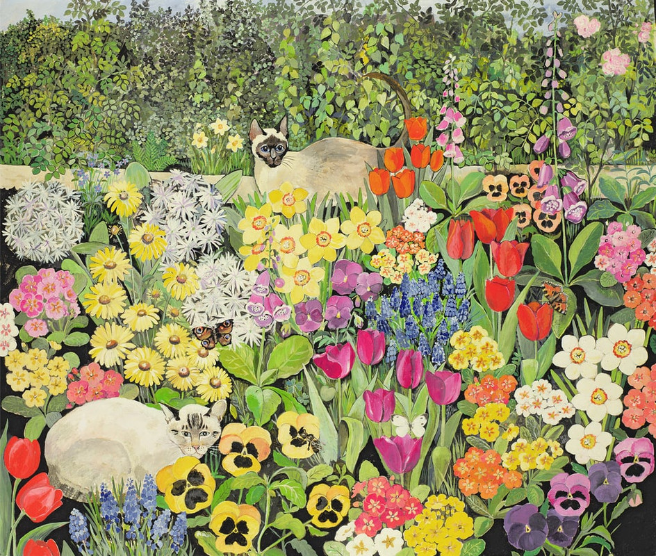 Hilary-Jones-Spring-Cats-Meister-Drucke-550276