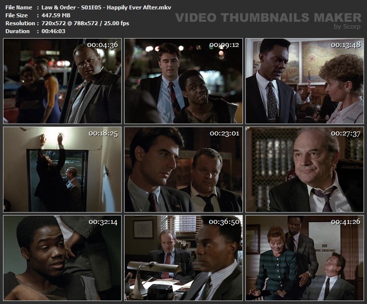 Law & Order - S01E05 - Happily Ever After.mkv