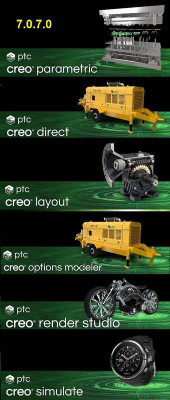 PTC Creo 7.0.8.0 + HelpCenter (x64)