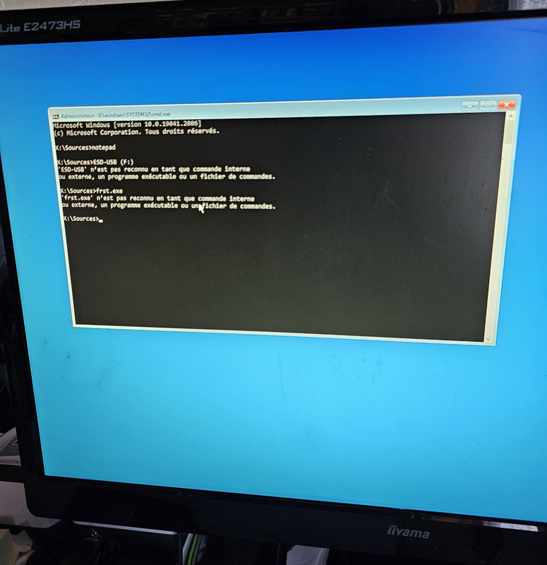 PROBLEME AVEC NOM   DE LA CLE USB ET FRST