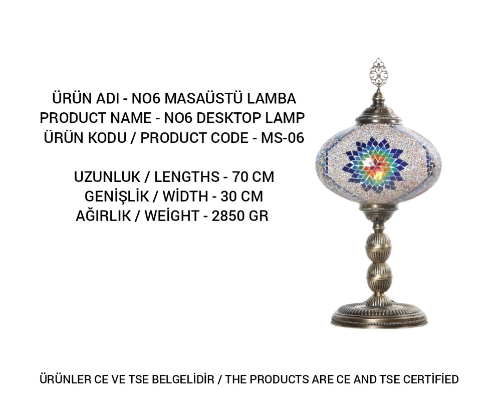 MS-06 mosaic lamp