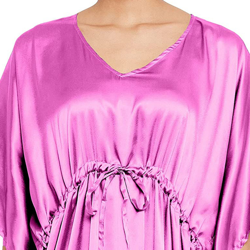 Women Satin Silk Nightdress Lingerie Sleepwear Nightgown Maxi Robe Loungewear - Picture 90 of 125