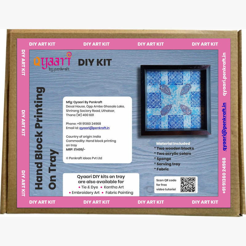 Block Printing DIY Kit - Serving Tray