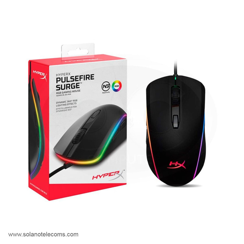 HyperX- Mouse – Pulsefire –  Surge RGB Mouse – Ngenuity – HX-MC002B