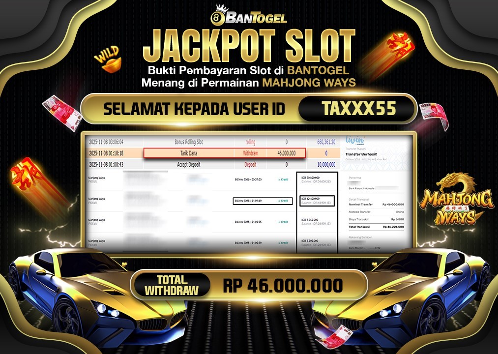 BUKTI JACKPOT LUNAS BANTOGEL