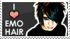 emo hair