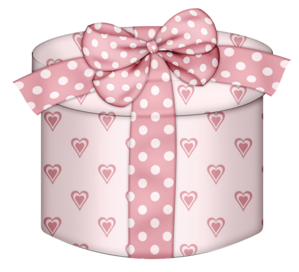 Siempre Libre & Glitters y Gifs Animados Nº359 - Página 63 Pink-Hearts-Round-Gift-Box-PNG-Clipart