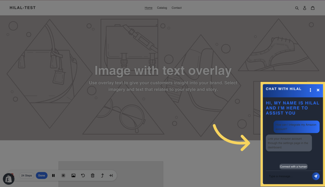 Selecting a Quick Reply Prompt: