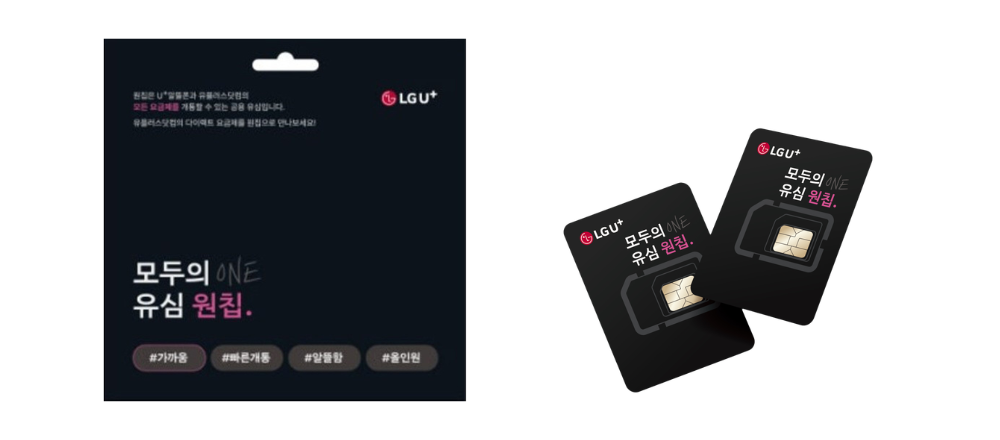 LG U+ 모두의 유심 원칩 - 앤텔레콤 L망 알뜰폰 유심