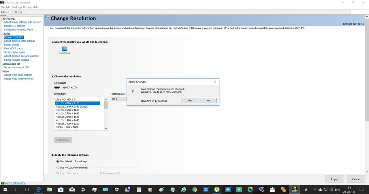 Full 4K 4096 x 2160 pc