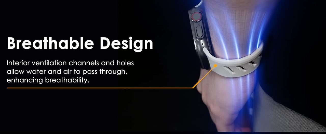 Curea pentru Apple Watch Ultra 1/2/3 49mm, Seria 11/10/9/8/7 45mm, Seria 6/5/4/SE 44mm, Aulumu A02 din cauciuc, Rezistenta la socuri, Banda FKM elastica si durabila, Rezistenta la apa si transpiratie, Design premium, Portocaliu 5