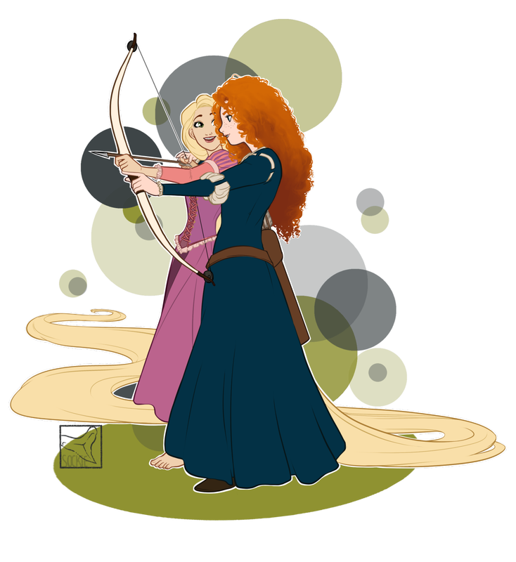 Merida X Rapunzel Deviantart