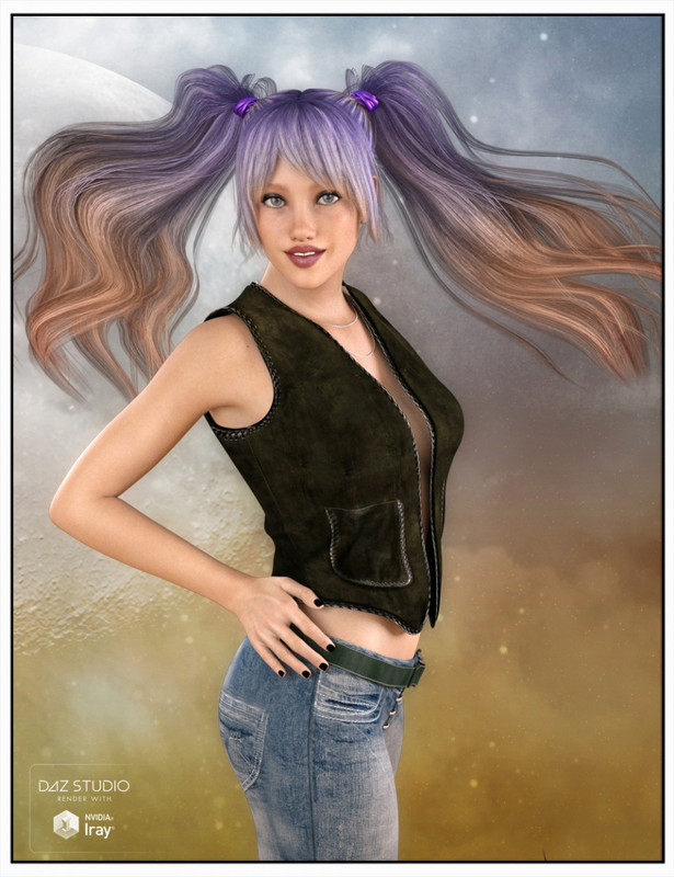 TLOU Ellie Williams for G9  3d Models for Daz Studio and Poser