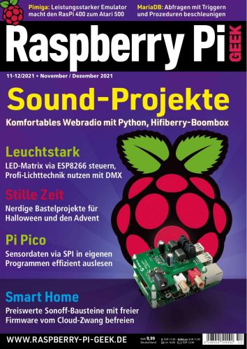 Cover: Raspberry Pi Geek Magazin No 11-12 November-Dezember 2022