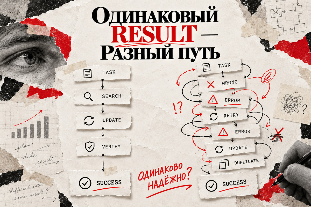 Схема восстановления ИИ-агента после сбоя: retry, альтернативный путь и эскалация