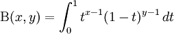 Beta Function Definition