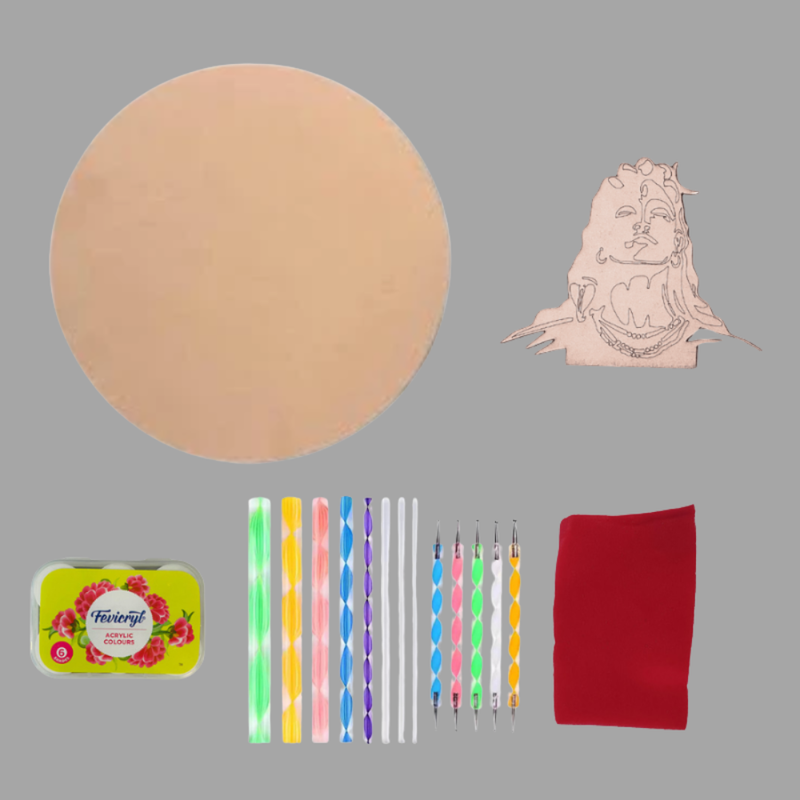 Penkraft Adiyogi Dot Mandala Painting DIY Kit