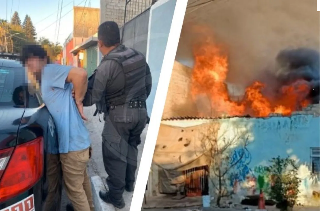 Golpeó a su madre y le incendió su casa, las autoridades lo han capturado