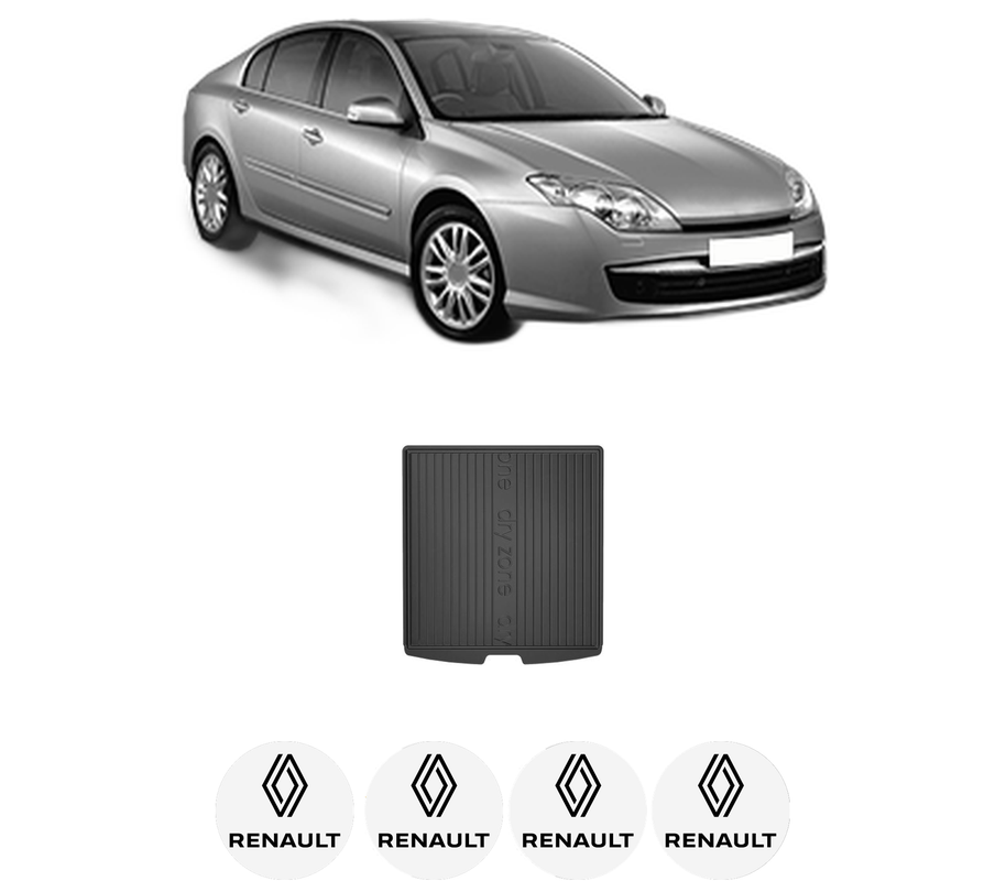 Tavita Portbagaj RENAULT LAGUNA III (BT0/1) din 2007-2015, Protectie Portbagaj Auto, 4x Stickere auto cu RENAULT