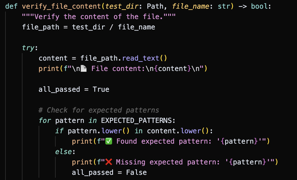 Check Content in Target File