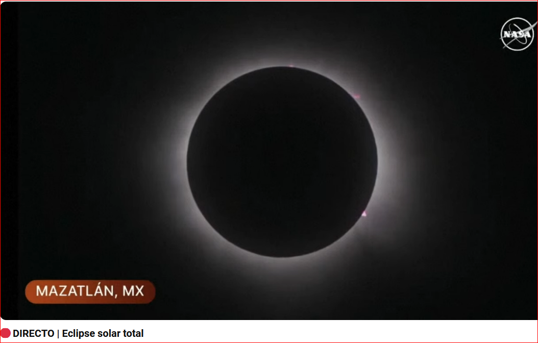 Hoy 08-04-2024 Eclipse Solar Imagen