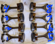10 pistons before cleaning