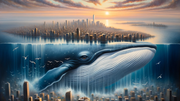 DALL-E-2023-10-15-16-57-17-Oil-painting-of-dawn-s-embrace-over-a-city-A-whale-grand-in-its-prese