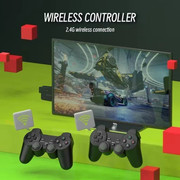 Retro gaming console setup