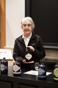Lesley Gracie with Hendrick's Gin bottle