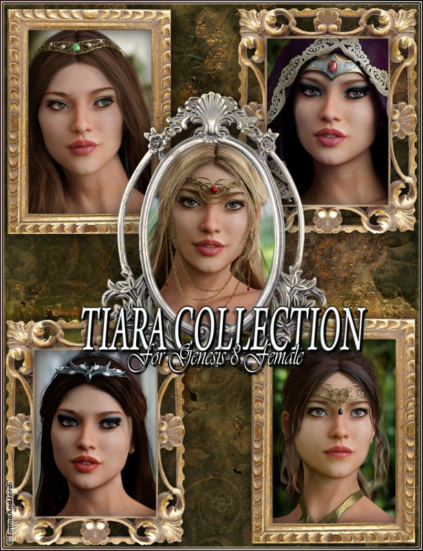 EJ Tiara Collection for Genesis 8 Female(s) EJ Tiara Collection for Genesis 8 Female(s)