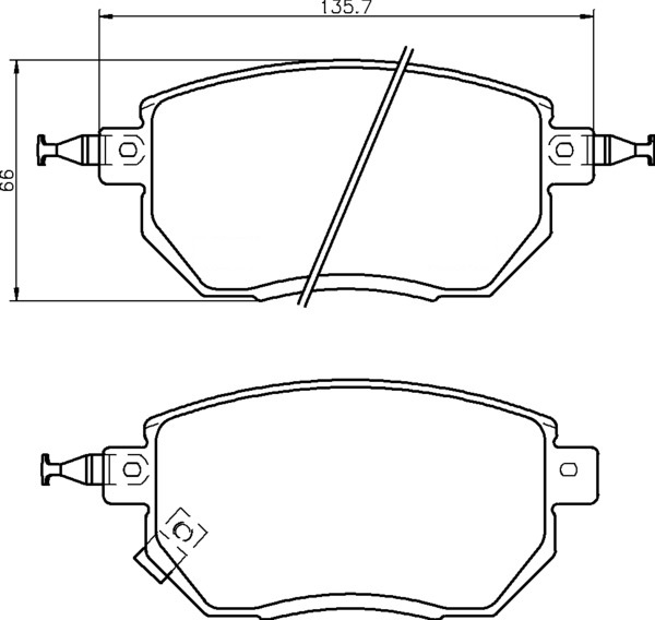 Ceramic Front Brake Pad Set Ceramic Front Brake Pad Set
