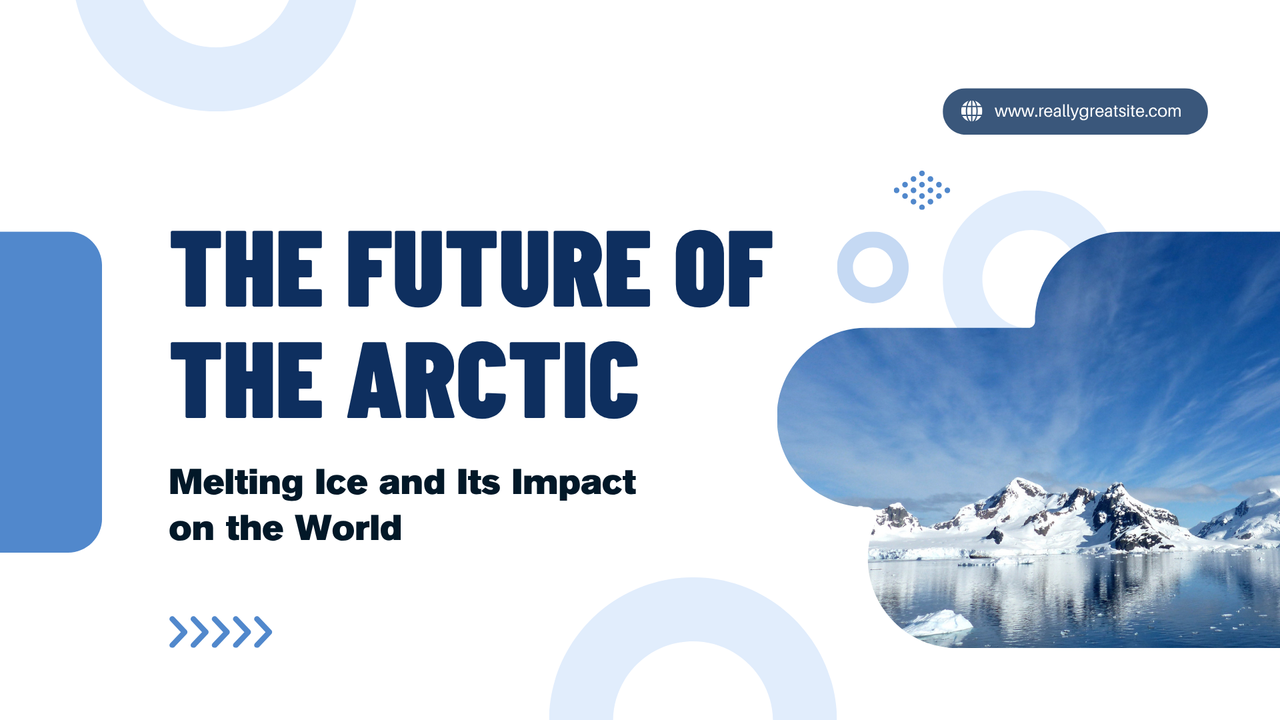 Blue and White Simple The Future Of The Arctic Presentation