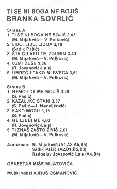 Branka Sovrlic 1990 kz