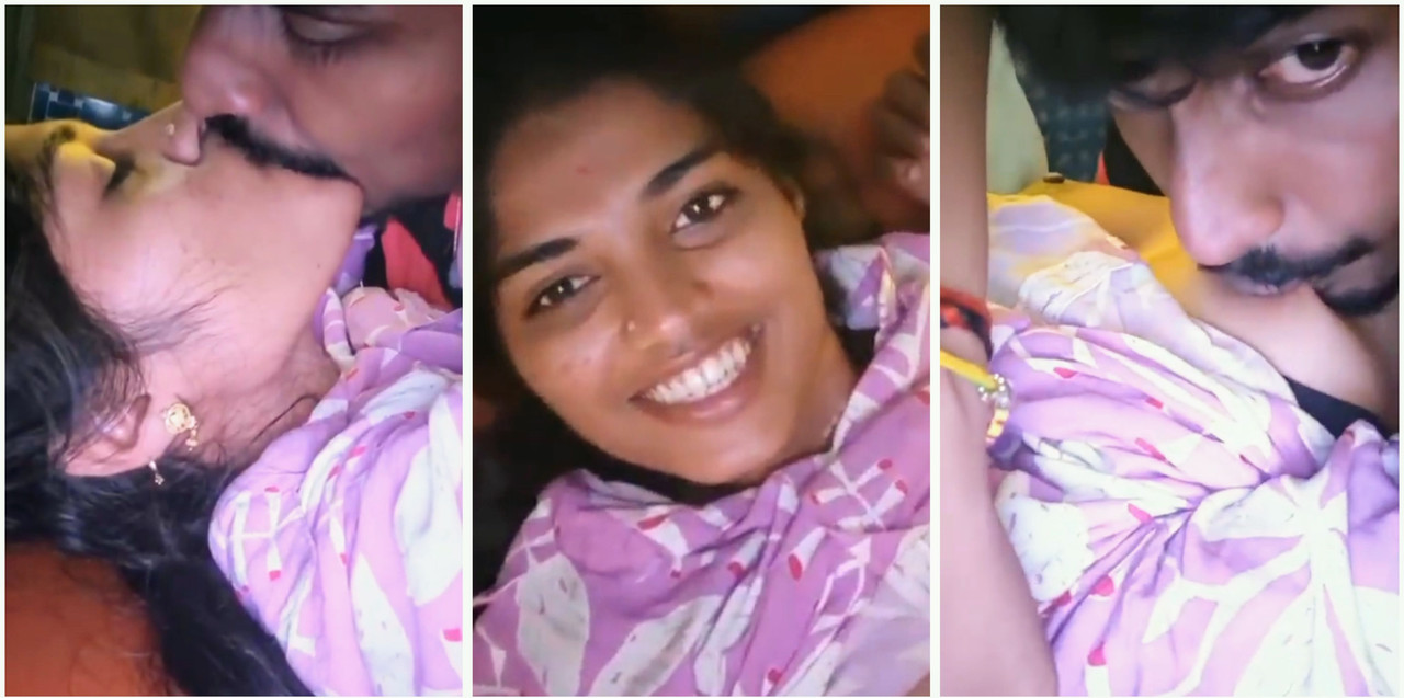 Hot desi gf kissing with boyfriend licking her boobs