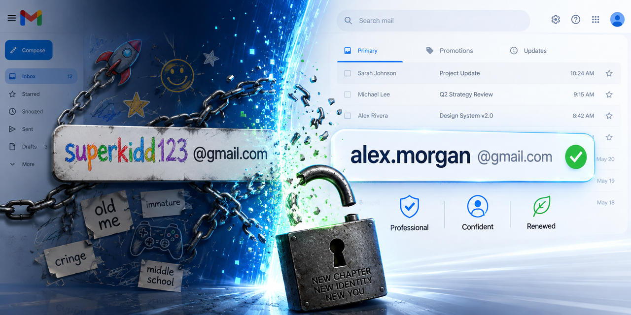 Depois de 21 anos, o Gmail finalmente deixa você mudar seu endereço de email: a libertação que muita gente esperava