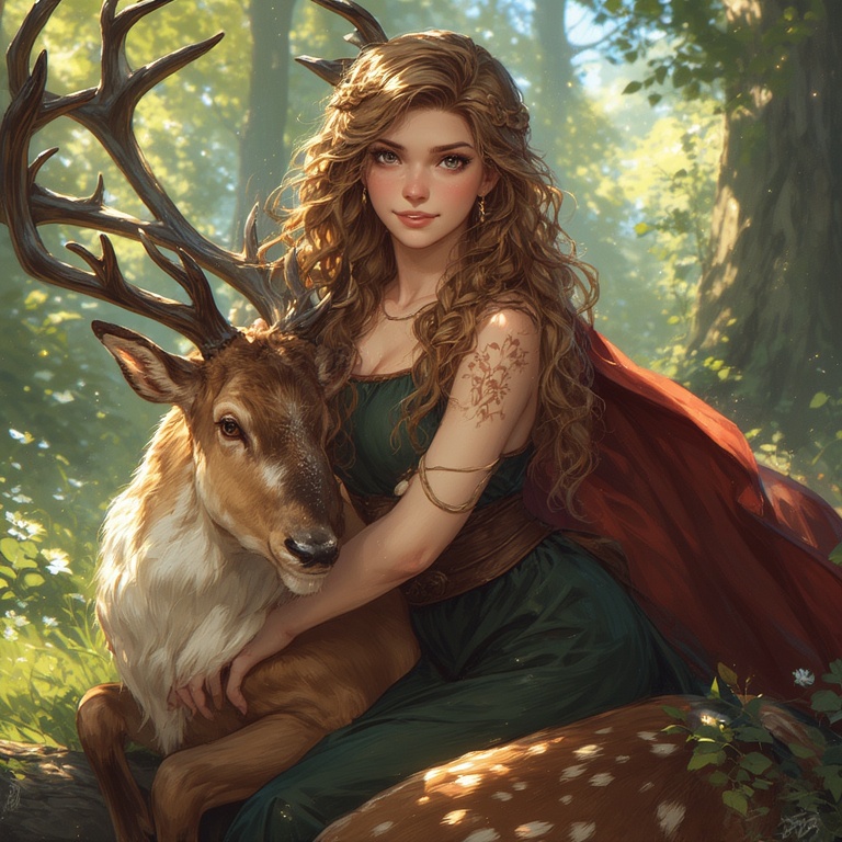 Diana-with-a-Stag-concept-art-5