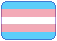trans flag. this flag, and every other, are all put into the same small flag shape with darkened purpled edges, and said edges being pixelated with rounded corners