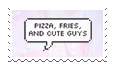 pizza fries and cute guys