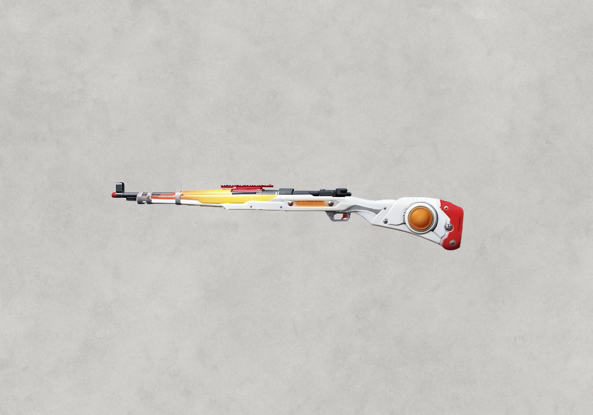 سكن Kar98k Metal White Ranger الحارس المعدني الأبيض