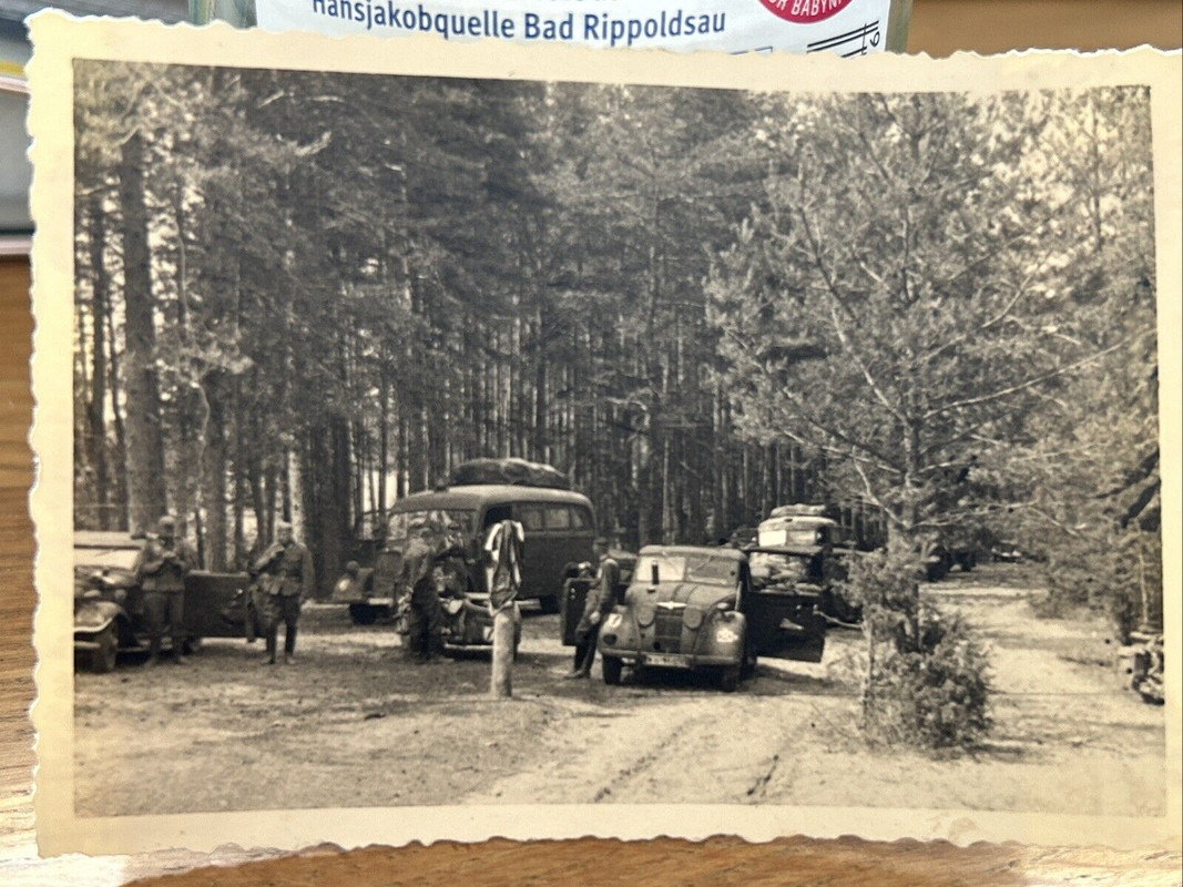 Foto Wk2 Wehrmacht Front Fahrzeug Kfz Auto Lkw Truck Front Kampf (1)
