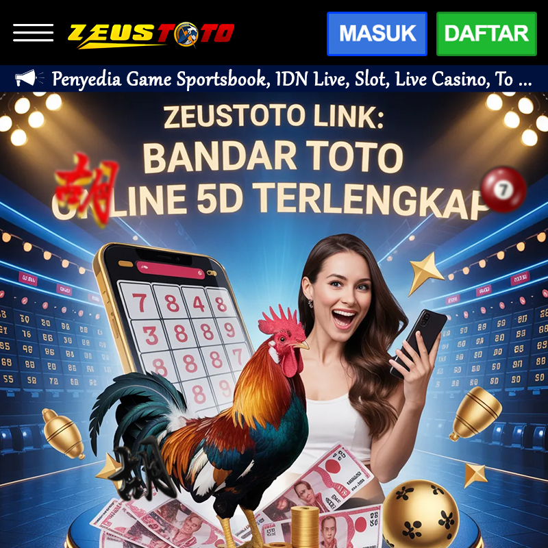 ZEUSTOTO LINK: Bandar Toto Online 5D Terlengkap, Terima Setoran QRIS Kilat dan Sakuku image 1