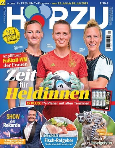Cover: Hörzu Fernsehzeitschrift No 29 vom 14  Juli 2023